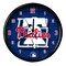 The Memory Company 11.5" Blue and Red MLB Philadelphia Phillies Net Wall Clock
